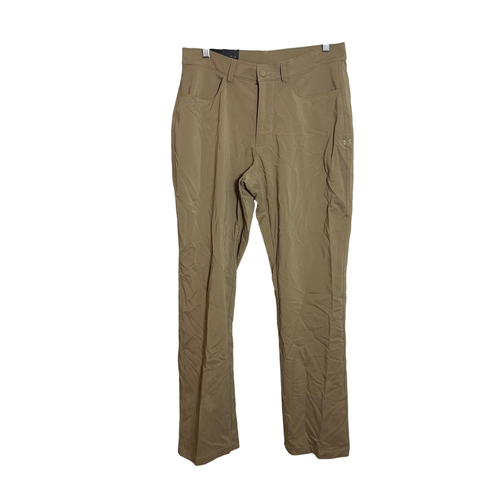 Under‎ Armour Mens Straight Leg Performance Chino Pants Khaki Tan 32/32 NEW